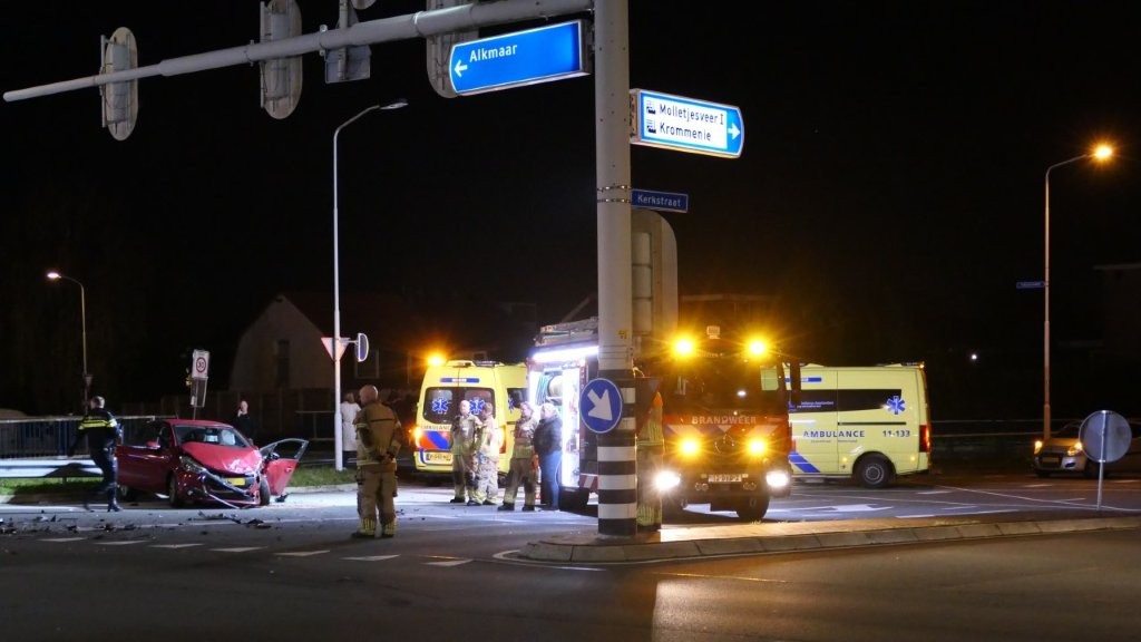 Meerdere gewonden bij ernstig ongeluk in Wormerveer