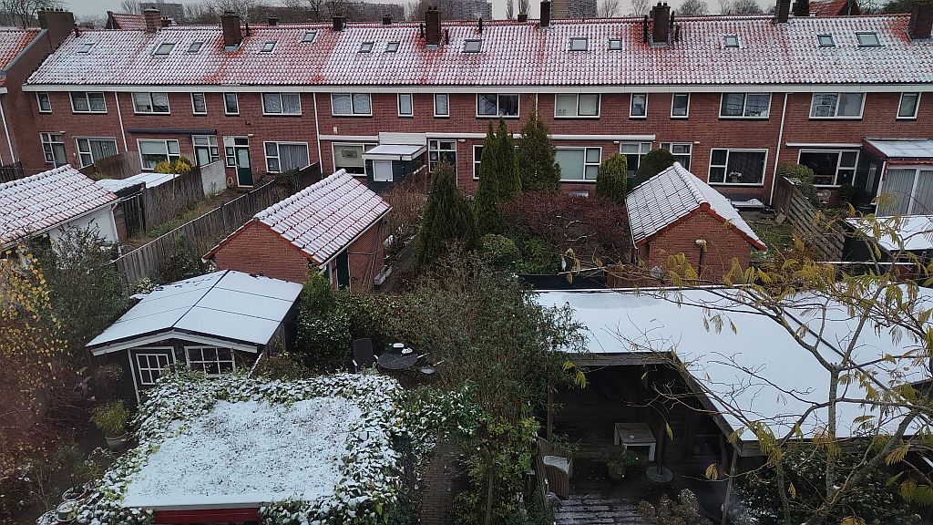 Sneeuw in Zaanstad