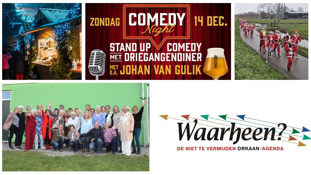 Waarheen: Dameskoor Evergreen, Michiel Richards, Santa Run??